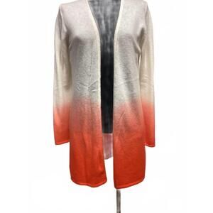 NEW CASHMERE CLOUDS women's ombre cardigan in golden hour